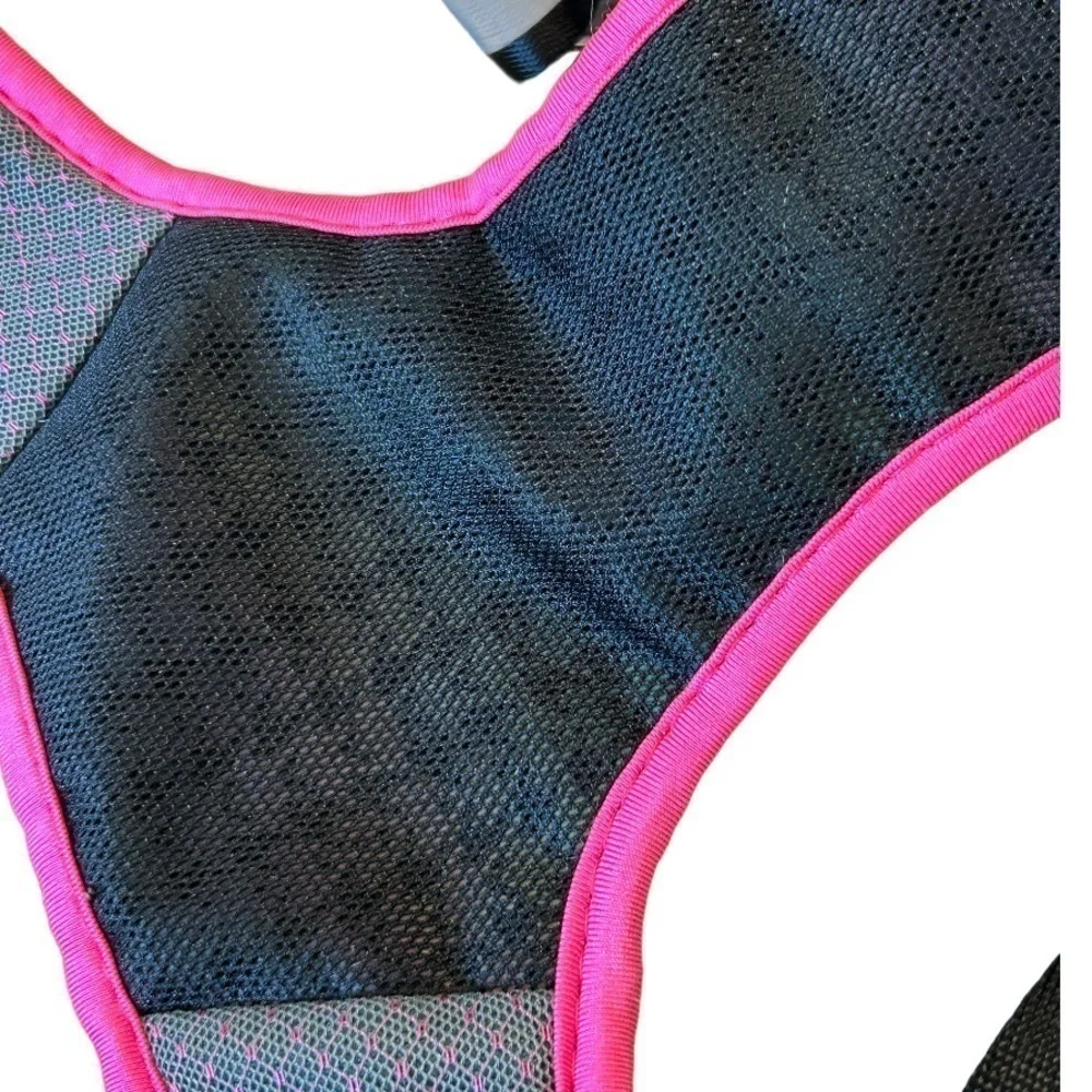 TOP PAW PINK RAINBOW SHIMMER DOG HARNESS, SIZE XL
